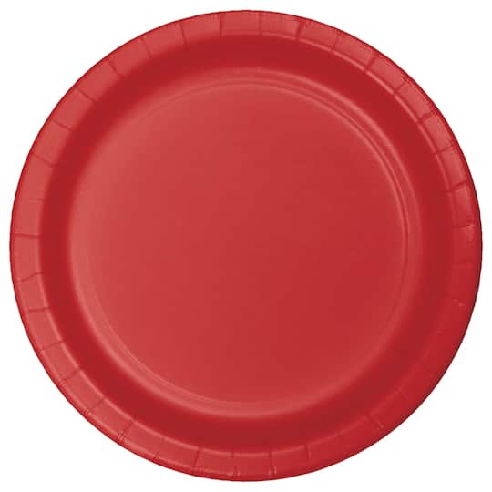 Hoffmaster 9" Solid Paper Plates, 24ct. in Red | Michaels®